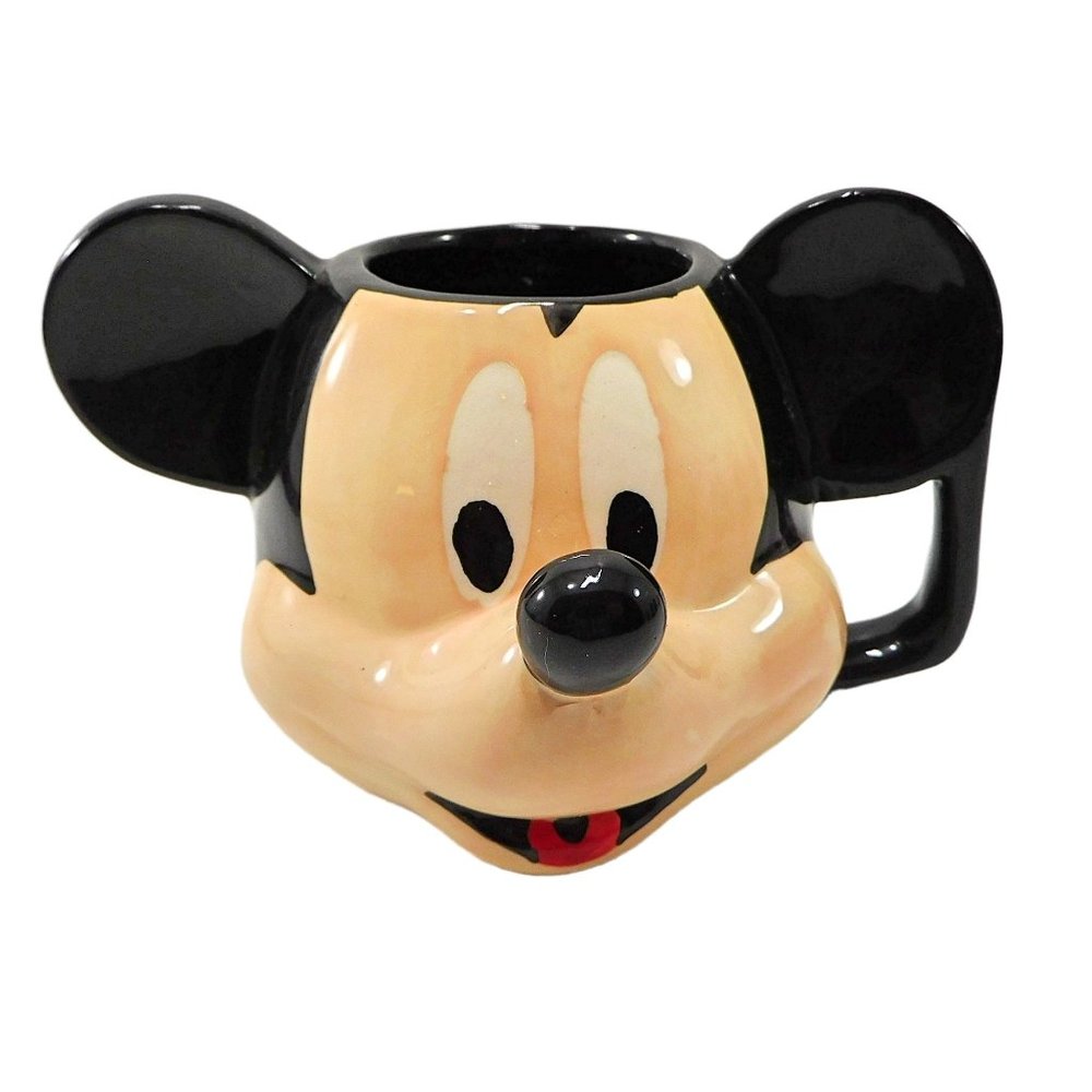 Disney Mickey Mouse Head Coffee Mug Cup 3-D Ceramic